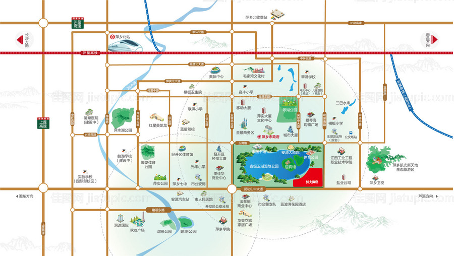 房地产区位图-源文件