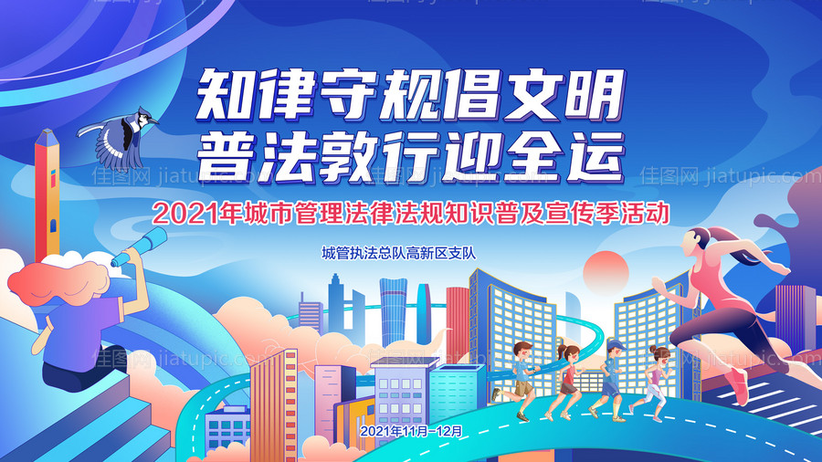 文明城市活动背景板-源文件