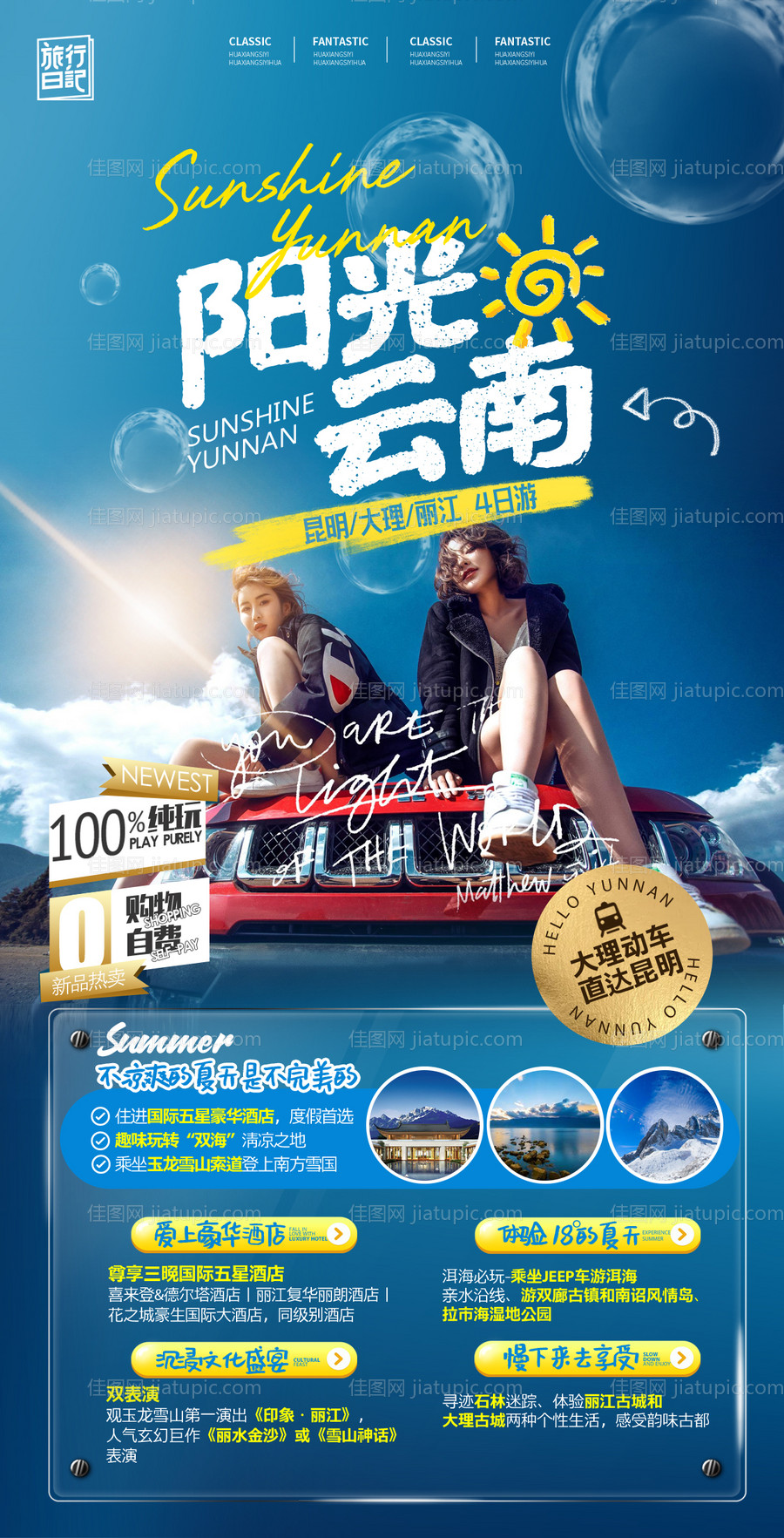 云南旅游海报-源文件